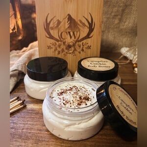 WHIPPED BODY BUTTER -Campfire Cookie HANDCRAFTED 🔥